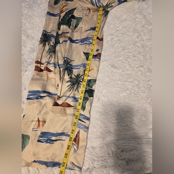 NWT The Games We Play Set Top/Pants Paradise Size XS Color Beige/Green - Picture 7 of 13